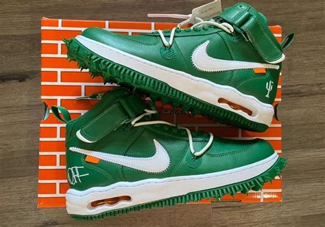 nike off white air force 1 pine green